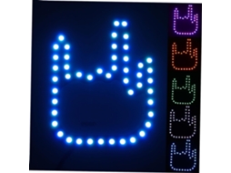 Luz De Led Multifuncional Em Pvc Com Sensor Gestos Para Carros, Fácil De Usar, Luz De Advertência Interativa Para