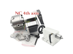 Eixo Quarto Cnc, Motor De Passo Nema23, 4jaw K12 100mm Oem