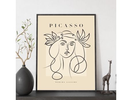 NACNIC Picasso 12 Coleção Poster Ilustrações Em Surrealismo E Cubismo Exposição De Arte Para A3 Com Estrutura De Cor De Madeira