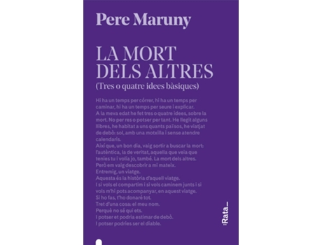 Livro La Mort Dels Altres de Pere Maruny (Catalão)
