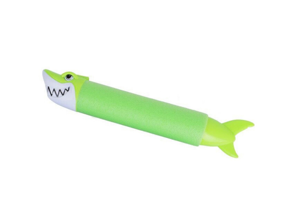 Primerox brinquedo de Água de Espuma Tubarão Verde para Piscina Praia Verão Infantil