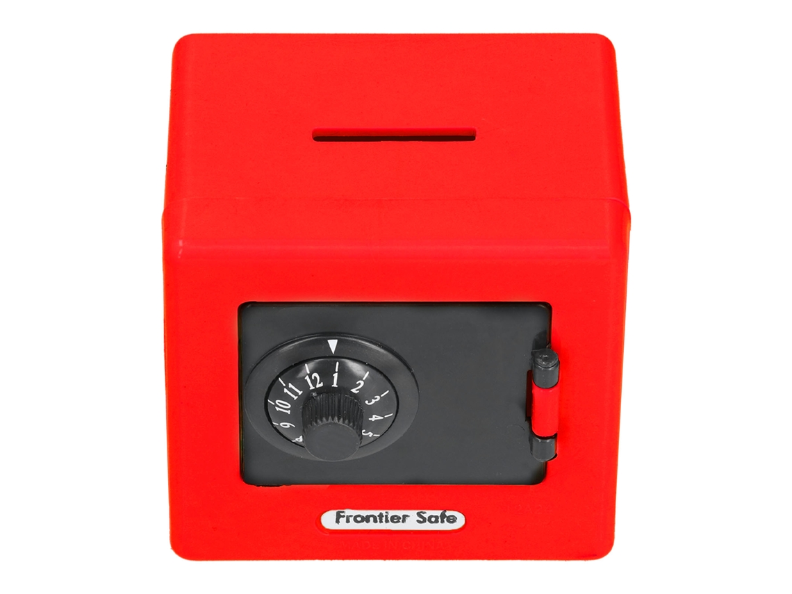 Mali caixa de Dinheiro para Crianças Safe Box com Código de 2 Dígitos Armazenamento de Moedas e Bilhetes Vermelha