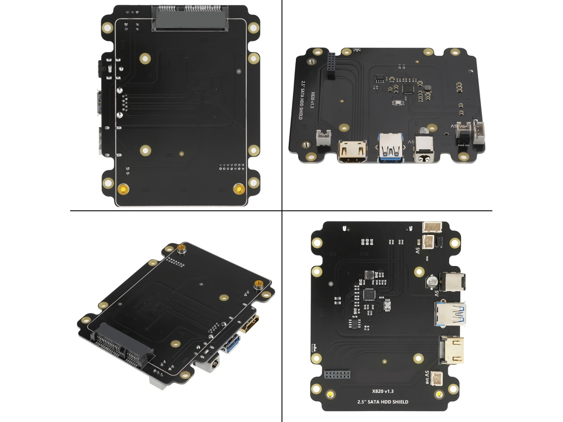 Placa De Expansão De Armazenamento Sata Usb 3.0 Para Raspberry Pi