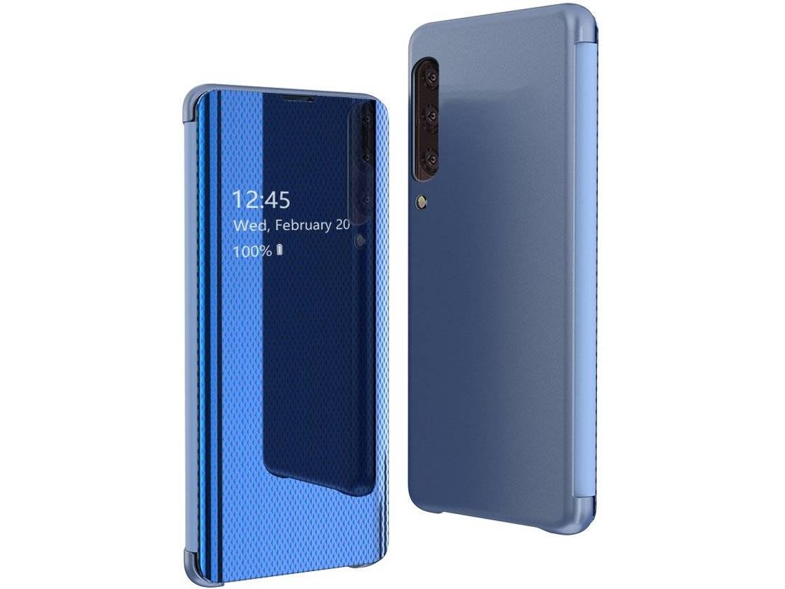 Capa Samsung Galaxy A70 LMOBILE Livro Horizontal Flip Azul