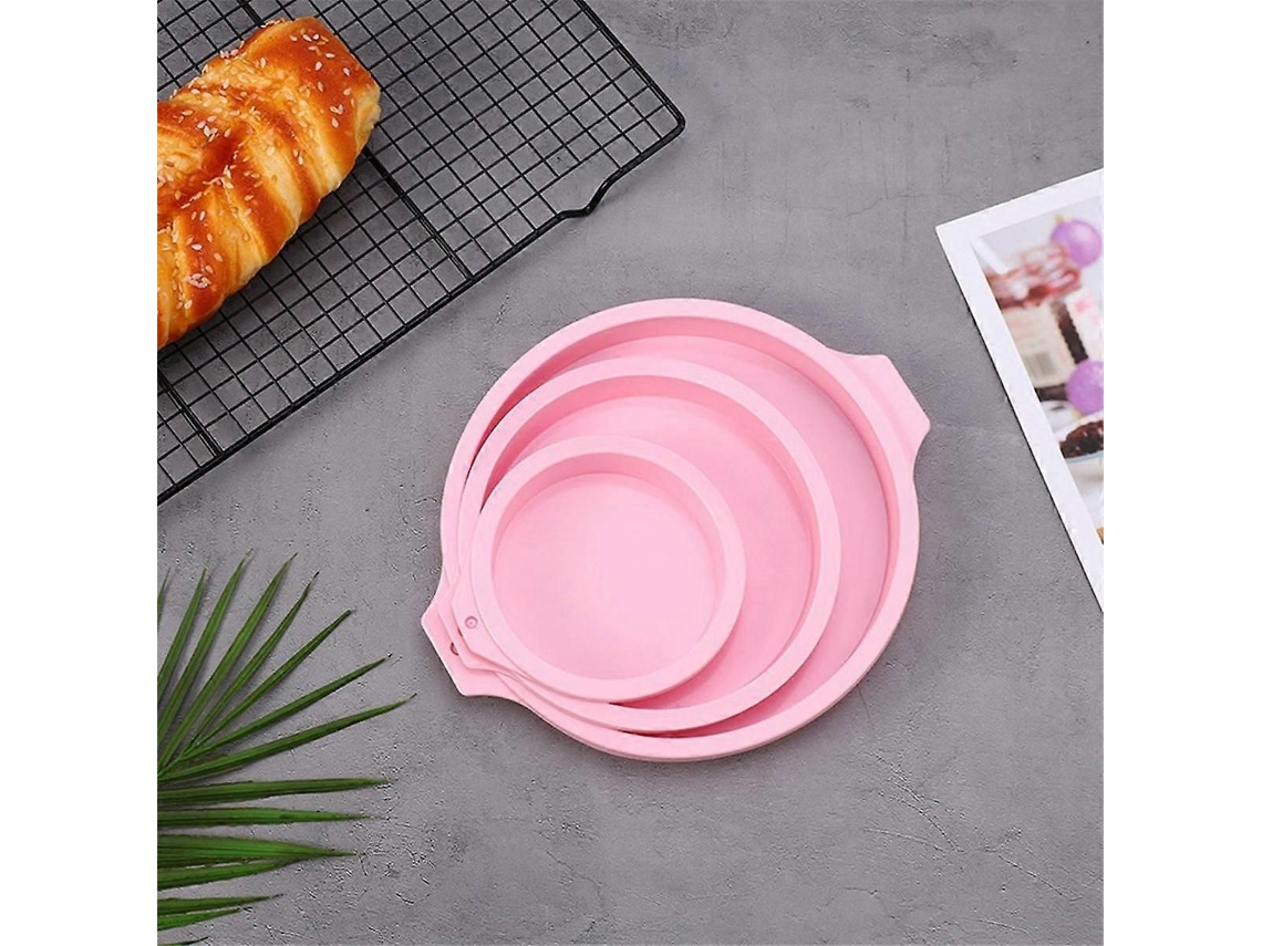 Conjunto De Formas De Silicone Para Bolo Redondo