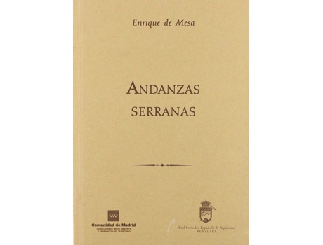 Livro Andanzas Serranas de Enrique De Mesa (Espanhol)