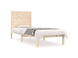 Estrutura de Cama Solteiro 90x190 Cm Madeira Maciça MAISON EXCLUSIVE
