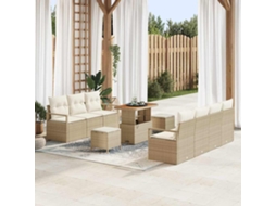 Vidaxl Conjunto De Sofá De Jardim 10 Unid. 9-número De Lugares