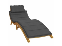Vidaxl Almofadão Para Espreguiçadeira 186x58x4cm Mesclado Tecido