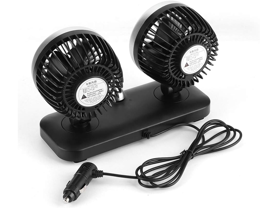 Ventilador De Resfriamento Automotivo Hidyliu 12v, Ventilador Elétrico Ajustável Com Cabeça Dupla Para Carros, Design Em