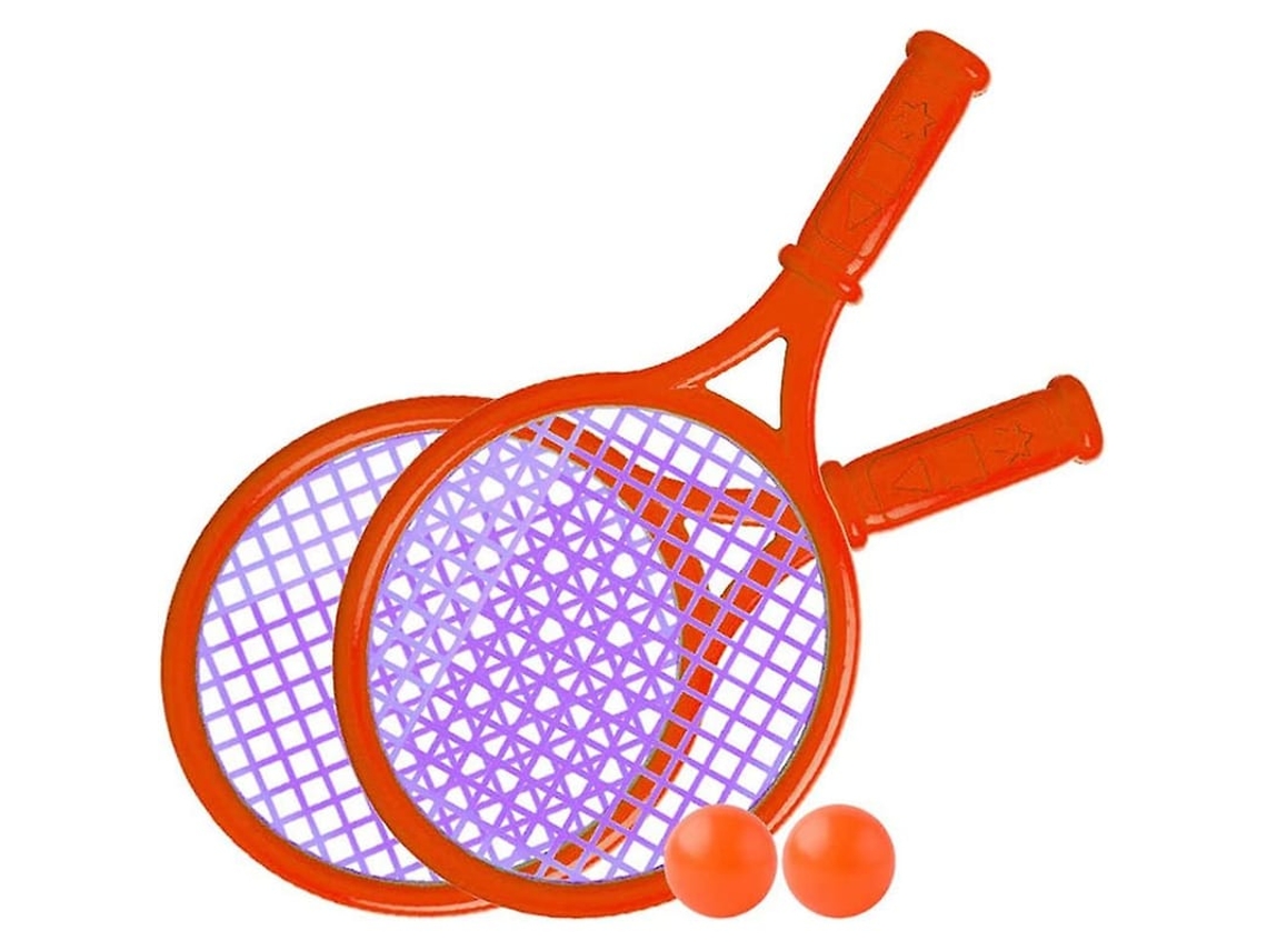Raquete De Tênis De Plástico Para Crianças Brinquedo Esportivo Outdoor Interativo Praia Vermelho