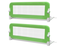 Conjunto de 2 barras de segurança para berço de bebê, verde, MAISON EXCLUSIVE (102x42 cm)