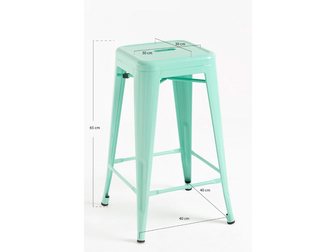 Banco Torix Baixo 65 Cm - Verde Hortelã