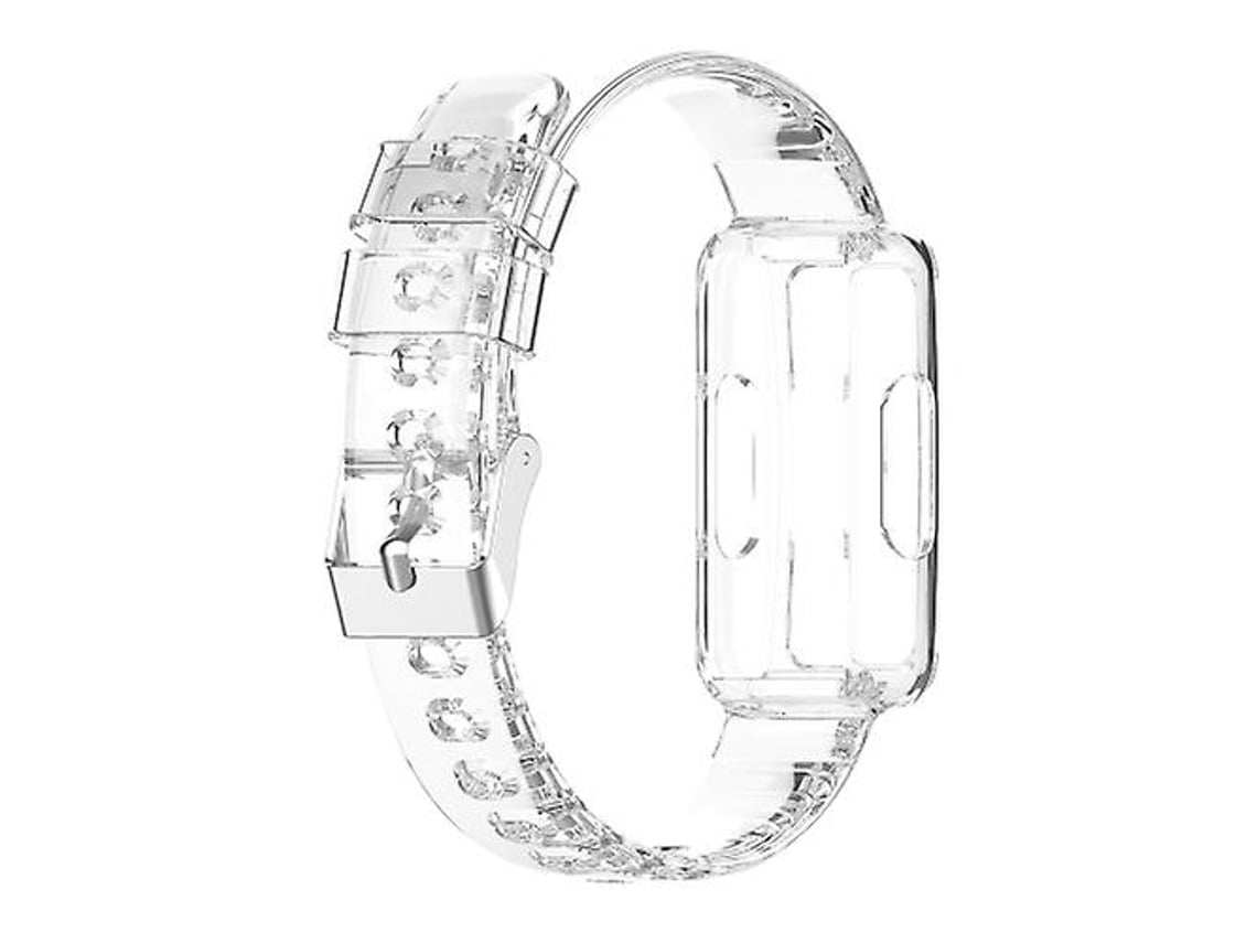 Lurelia Pulseira De Silicone Transparente, Compatível Com Fitbit Ace 3