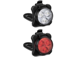 Yuru kit de Luzes para Bicicleta Recarregáveis, Super Brilhantes Led, Dianteira e Traseira, 4 Modos de Iluminação
