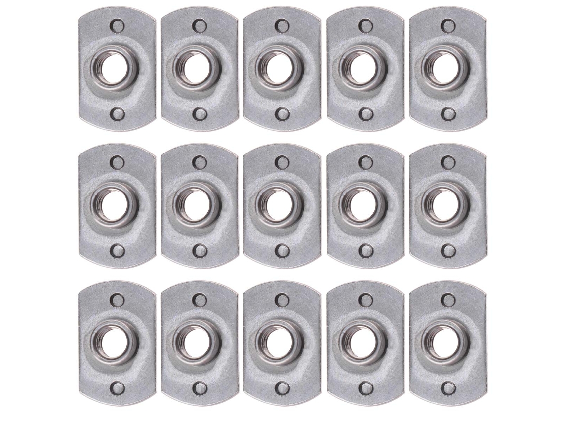Smasolo Pacote Com 1-porca De Inserção Em Formato T Para Uso Interno E Externo Prata