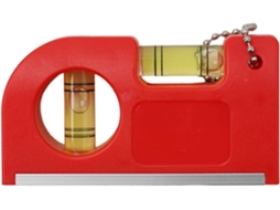 Mini Nível De Bolha Para Chaveiro, Portátil Com Base Magnética Em
