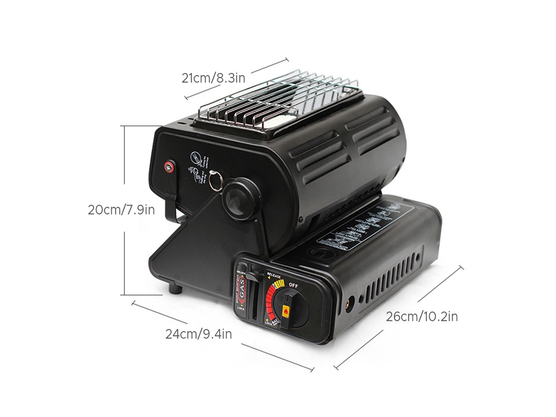 Aquecedor de Gás 1300w Camping Portátil Cozinhar