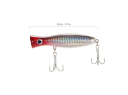 Isca Artificial Popper 12cm 45g para Pesca Salgada e Doce
