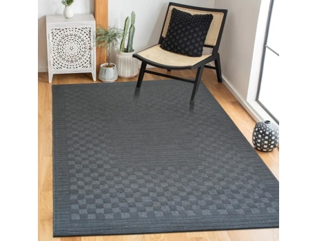 Tapete Exterior/interior Com Aparência De Juta Natural, Resistente À Umidade E Uv, Box 160 X 225 Cm Cinza