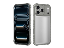 Capa Para Iphone 17 Pro Max Híbrido Anti-choque Robusta Cinzento Czhhmart