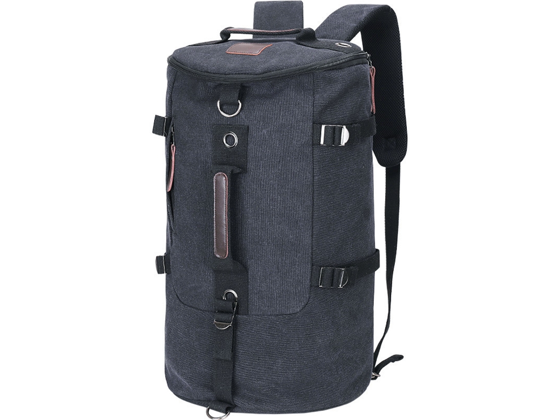 Mochila De Caminhada Preta De Grande Capacidade, Tamanho 49x29x32cm, Estilo Militar, Para Transporte E Organização Prática Dos Artigos Indicados