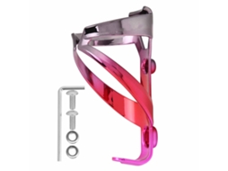 Suporte para garrafa de bicicleta Rebe, colorido, com fixação segura, acessório para ciclismo, preto, vermelho e rosa.