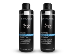 Shampoo Reparador e Nutritivo de Queratina 300 ml x 2