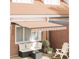 Vidaxl Estrutura De Toldo Azul E Laranja 300 X 250 Cm