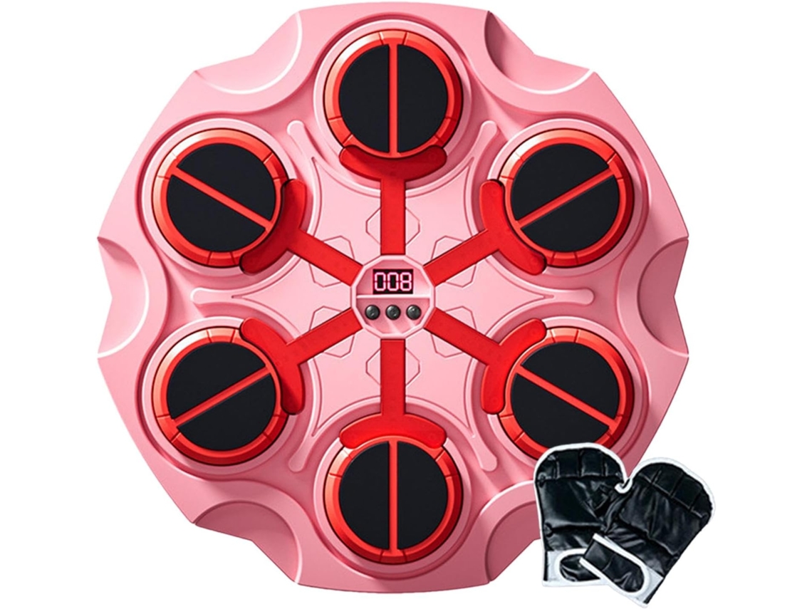 Máquina De Boxe Bluetooth Para Treinamento, Suporte De Parede Para Socos- Rosa Henten Home