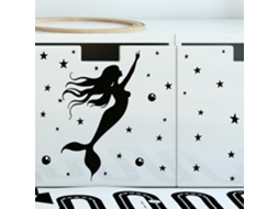 Adesivos de parede Jm Life Bubble Mermaid para banheiro, lavabo, portas e janelas de vidro, decoração de casa