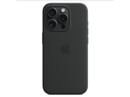 Capa De Silicone Magnética Para Iphone 15 Pro Max, Compatível Com Magsafe, Preta