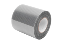 Fita adesiva transparente para reparo de mosquiteiro, 80 mm x 9,15 m, cinza.