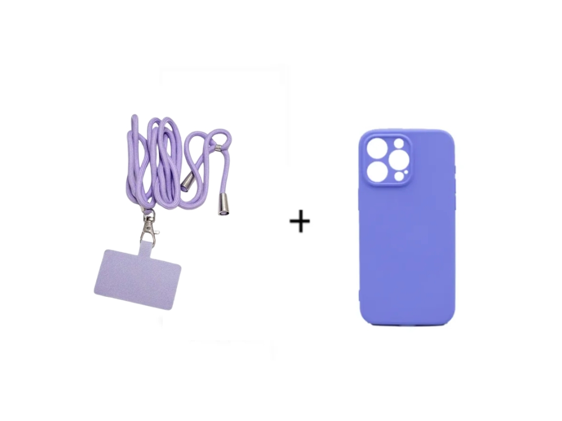 Capa Com Cordão Note Zt Para Xiaomi Note 12 5g-roxo Eleventek Silicone Roxo