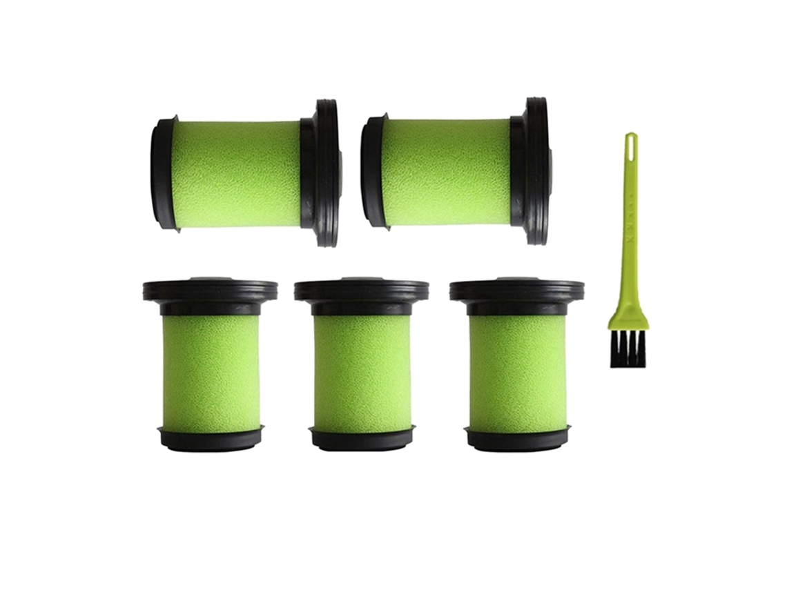 Kit de filtro de espuma lavável com escova, 5 pacotes para aspiradores de pó sem fio gtech multi plus mk2, peças de filtro de poeira