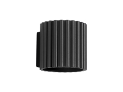 Candeeiro De Parede Aura De Alumínio Preto 10x10x12cm Sollux Lighting