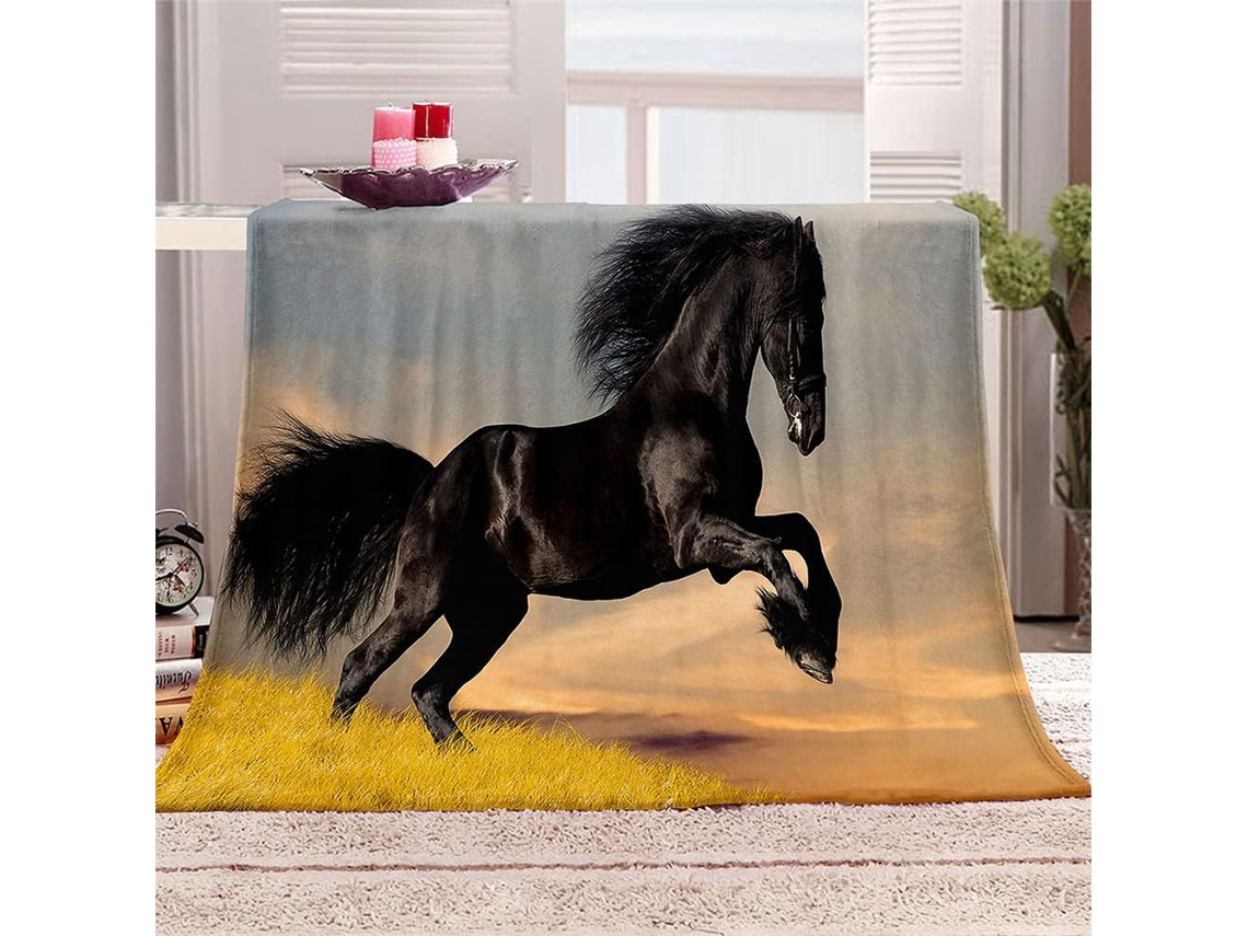 Manta de Flanela Xadrez com Estampa Animal Fansu Quente e Macia Microfibra para o Inverno Ideal Cama Ou Sofá a