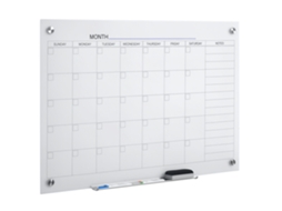 Quadro calendário, caneta, marcadores, borracha, 90x60cm, branco S/MARCA