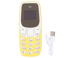 Mali celular Mini Mais Pequeno do Mundo com Bluetooth Hands Free Dual Sim Desbloqueado Gsm Amarelo