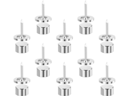 Tachinhas de aço inoxidável para decoração de parede, ideias para fotos e murais de avisos.