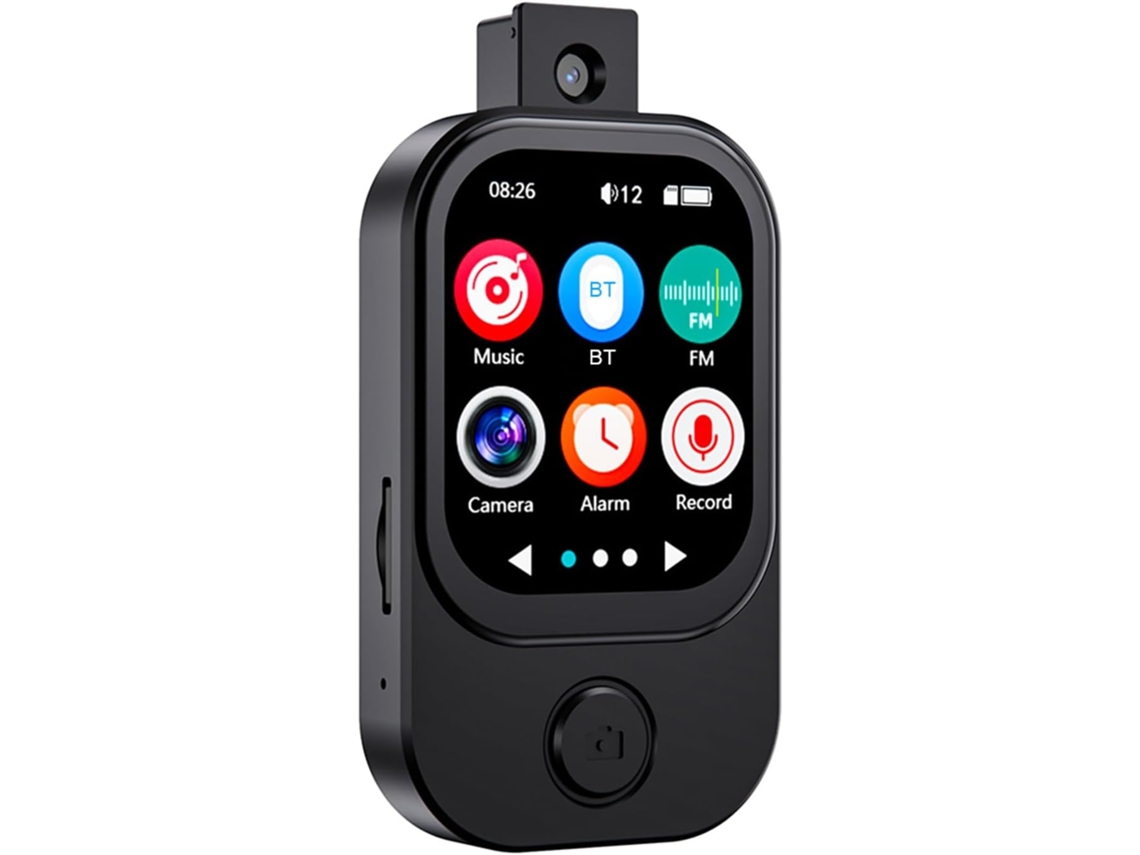 Lazmin112 Mp3 Player Com Câmera, Tela Sensível Ao Toque Bluetooth De 5, 4 Polegadas, Mp3 Mp4 Player Portátil De 2, 01 Polegadas