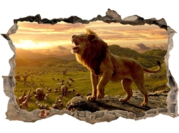Adesivos De Parede Lion King Hole In The Wall Adesivo Decorativo Para A Sala