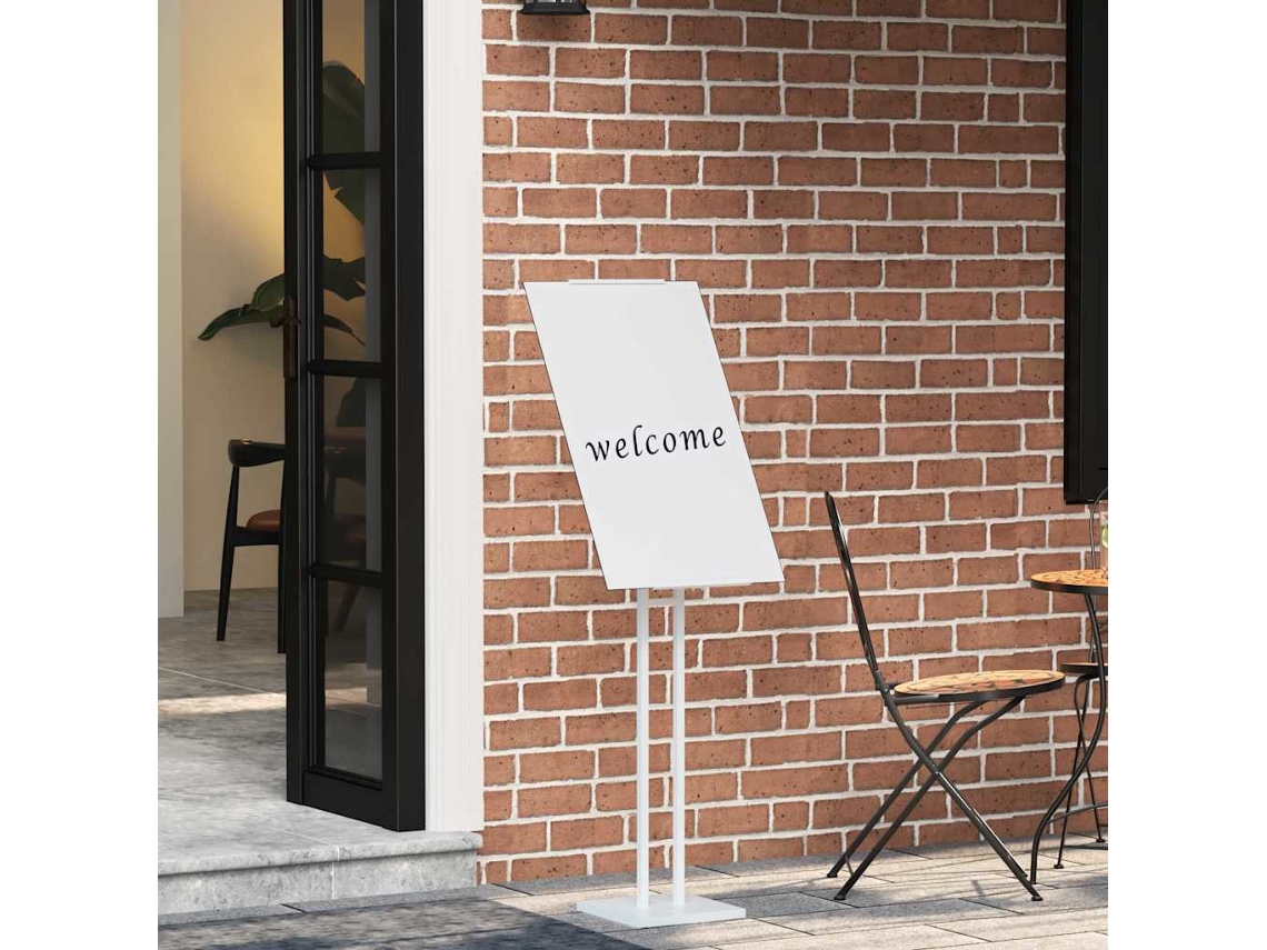 Vidaxl Displays De Feira 2 Unid. Branco 26,5 X 26,5 X 150 Cm Aço