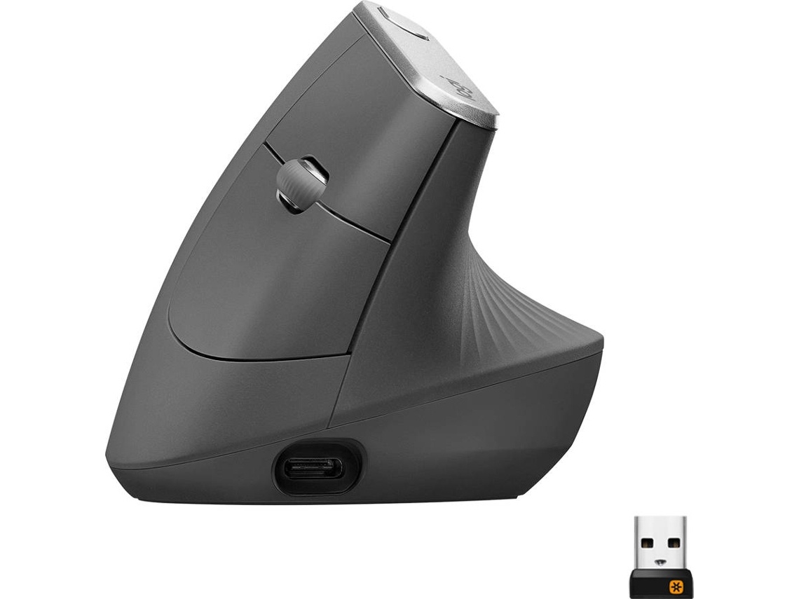 Rato LOGITECH MX Vertical (Wireless - Pro - 4000 dpi - Cinzento)