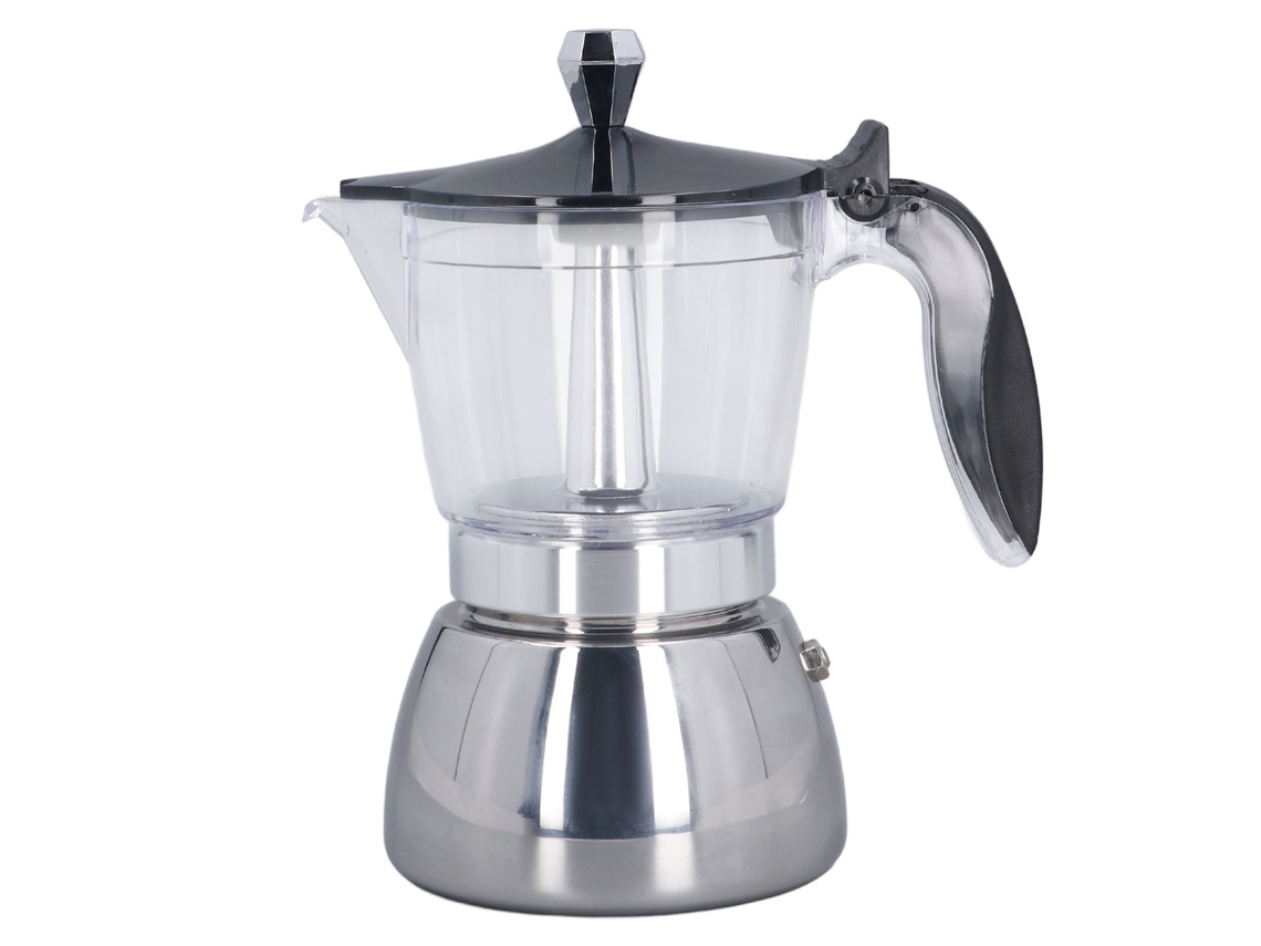 Cafeteira Moka 6 Xícaras LAXISCREED Aço Inox