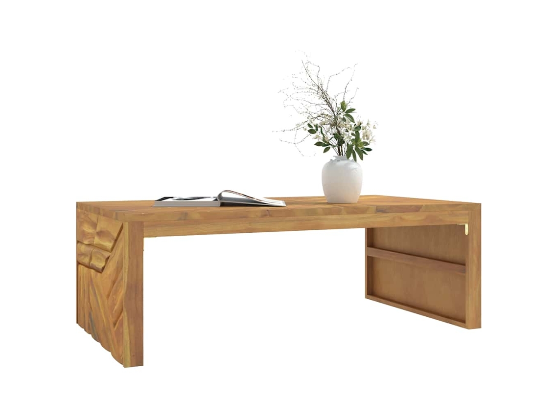 Mesa De Centro 110x60x38 Cm Madeira Maciça Teca
