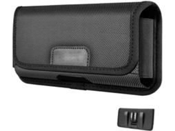 Bolsa De 15 Cm (6 Polegadas), Cinto De 20 Cm (8 Polegadas) Para Celular, Nylon Preto