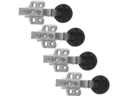 Dobradiças Para Portas De Vidro, 4 Peças, Em Aço Laminado A Frio,