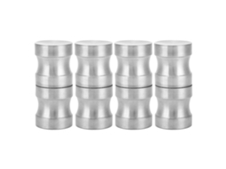 Conjunto de 4 Alças de Cerâmica Moderna com Anel Dourado Duplo Primerox
