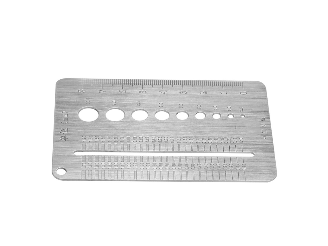 Placa De Calibre De Parafusos De Aço Inoxidável Ferramenta De Medição De Diâmetro De Porcas 2-10mm
